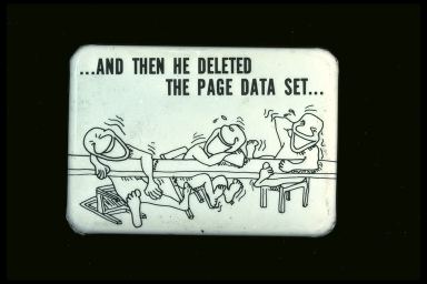AND THEN HE DELETED THE PAGE DATA SET