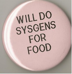 WILL DO SYSGENS FOR FOOD