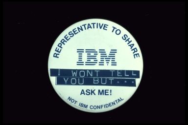 REPRESENTATIVE TO SHARE IBM I WONT TELL YOU BUT ASK ME NOT IBM