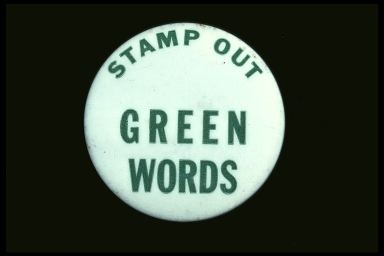 STAMP OUT GREEN WORDS