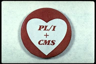 PL/I + CMS {WHITE HEART RED LETTERS}