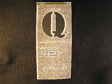 Q3 - WHAT VALUE IS A DATA SET CATALOG?