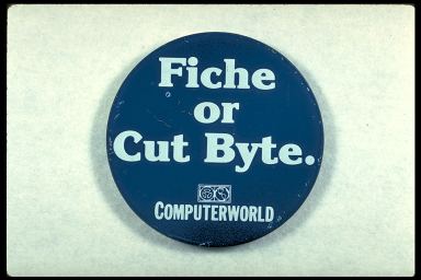 FICHE OR CUT BYTE. - COMPUTERWORLD