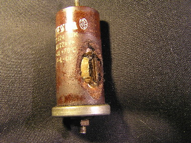 Blown Tesla Capacitor