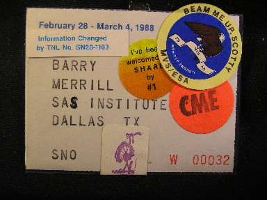 SHARE Feb 1988 Badge