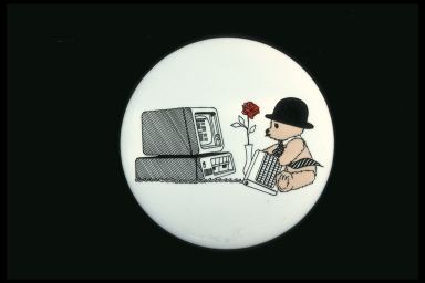 (TEDDY BEAR WITH ROSE & COMPUTER)