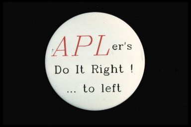 APLer's DO IT RIGHT! ...TO LEFT