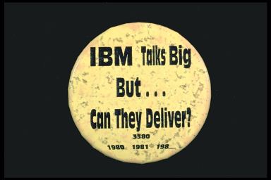 IBM TALKS BIG BUT CAN THEY DELIVER? 3380 1980 1981 198