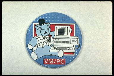 VM/PC {TEDDY BEAR WITH IBM PC}