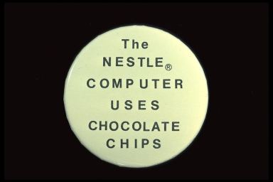 THE NESTLE COMPUTER USES CHOCOLATE CHIPS