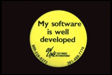 MY SOFTWARE IS WELL DEVELOPED - ON LINE