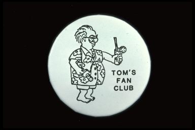 TOM'S FAN CLUB {MAN WITH HAWAIN SHIRT AND DRINK}