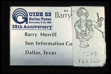 GUIDE 53 DALLAS, TX 25TH ANNIVERSARY BARRY MERRILL SUN INFORMATION CO