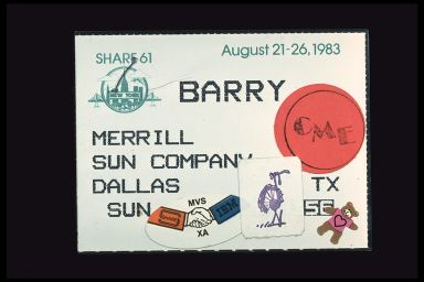 SHARE 61 BARRY MERRILL SUN COMPANY DALLAS TX AUG 1983