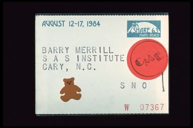 SHARE 63 AUG 1984 BARRY MERRILL SAS INSTITUTE CARY, N.C