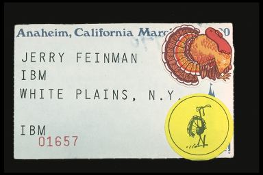 ANAHEIM, CA JERRY FEINMAN IBM WHITE PLAINS, N.Y.