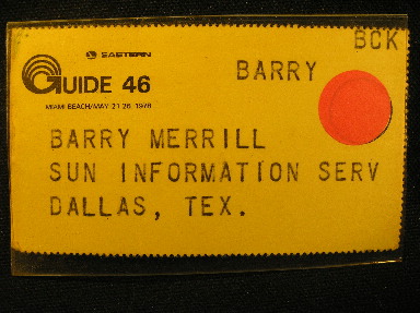 Guide 46 - May 78 - Registration Badge