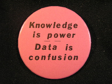 Knowledge is Power - Data is Confusion